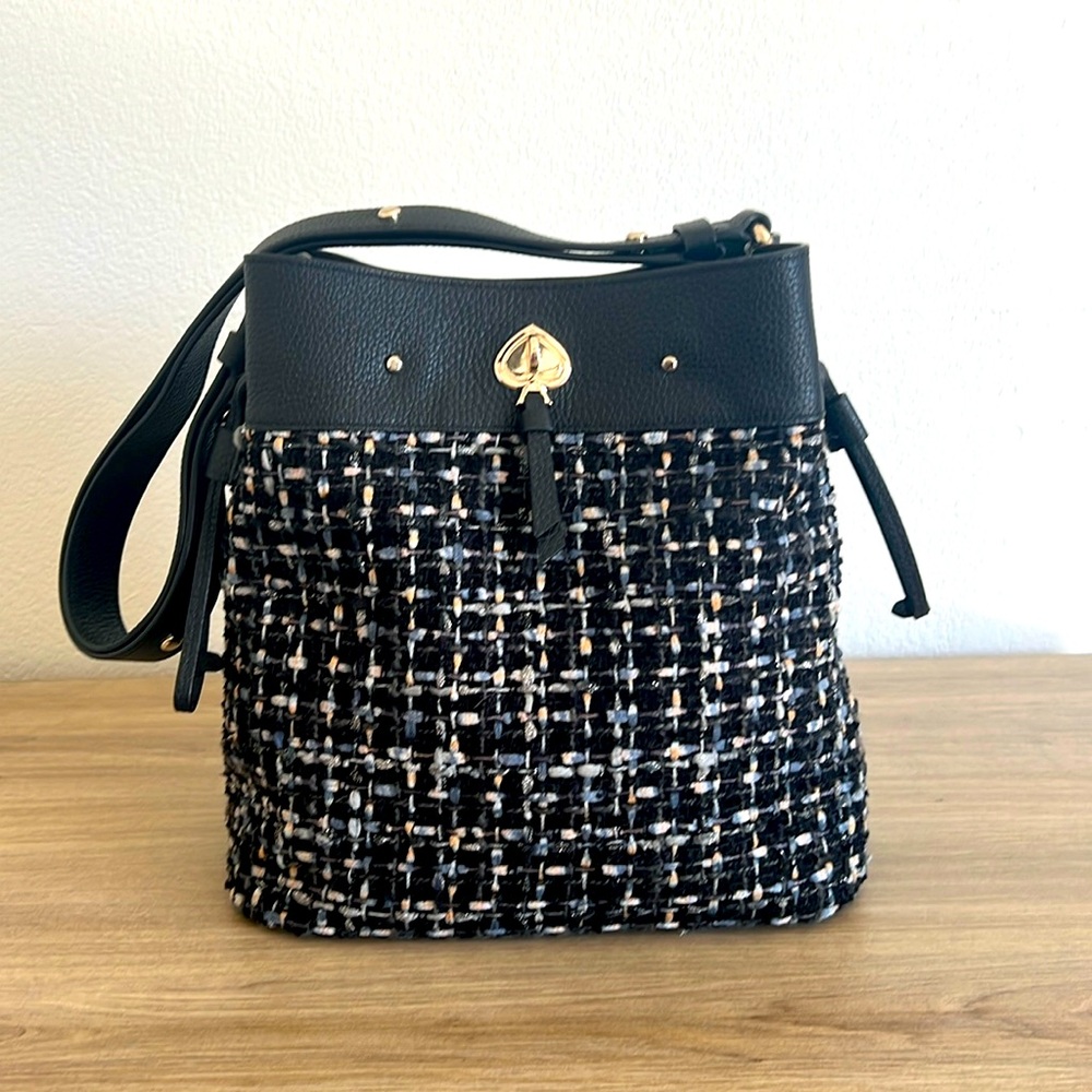 Kate Spade Marti Tweed Fabric Large Bucket